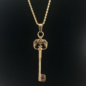Key Stainless Steel Pendant with Chain